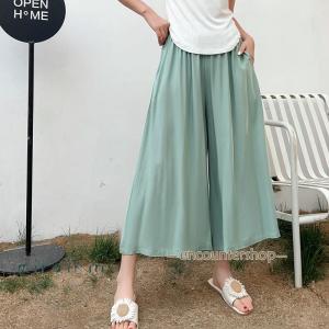 スカーチョパンツ ガウチョパンツ ゆったり カ...の詳細画像1