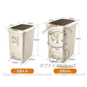 ごみ箱 蓋付き ゴミ箱 ダストボックス 2WA...の詳細画像3