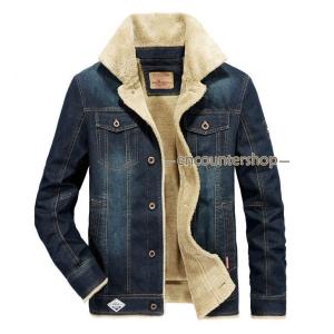 デニムジャケットメンズ ボアジャケット Gジャ...の詳細画像1
