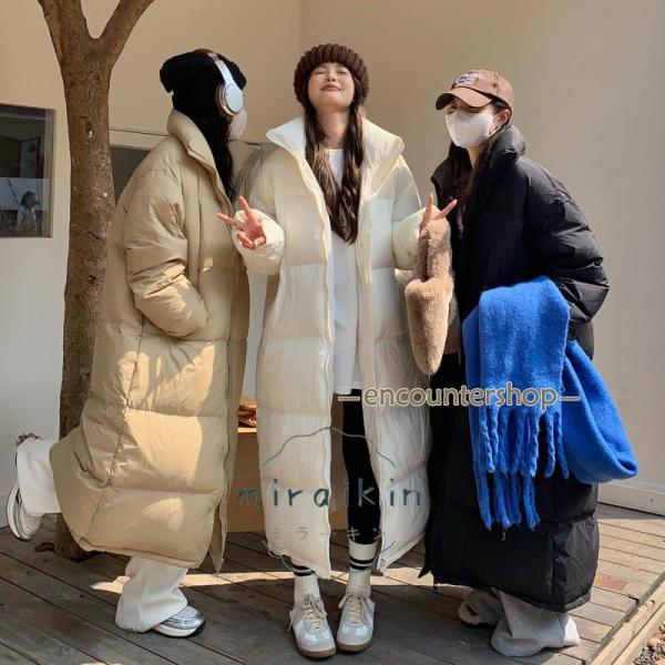 中綿コート レディース ロングコート ロング丈 ベンチコート フード付き ダウンジャケット アウター...