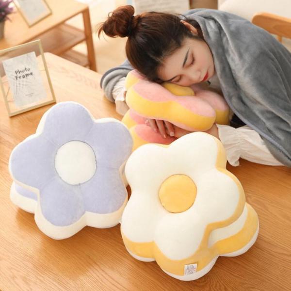 うつぶせ枕 昼寝枕 昼寝 うつ伏せ 花柄 横向き 枕 まくら オフィス クッション 机 昼休み 昼寝...