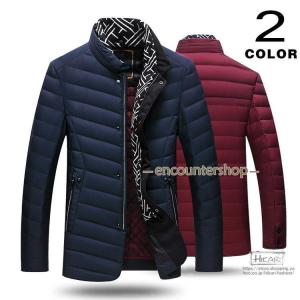 ジャケット メンズ 中綿ジャケット スタンドカラー ビジネスジャケット