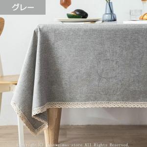 テーブルクロス 北欧 撥水 布 綿麻混 四角形...の詳細画像5