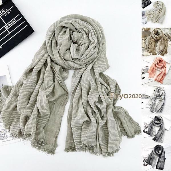 ストール 大判 マフラー ストライプ 春夏秋 防寒 肩掛け ひざ掛け ショール 着物 羽織 レディー...