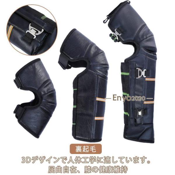 膝当て レッグカバー バイク用レッグカバー 裏起毛 S M L フリース 保温 防風 ロング 膝プロ...