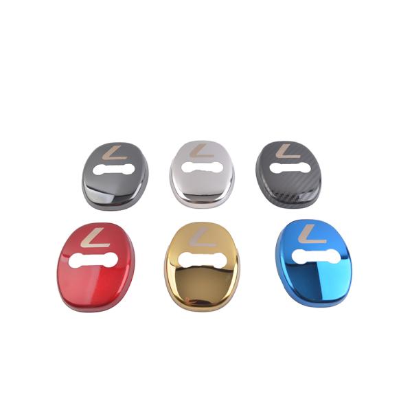 レクサス 汎用金属製ドアストライカーカバー4個 ステンレス製 LEXUS IS GS LS ES H...