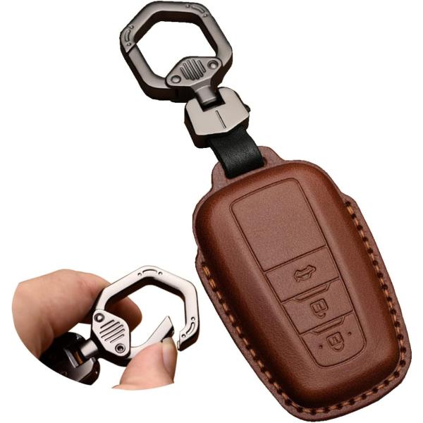 トヨタランドクルーザープラド150後期スマートキーケースアクセサリーキーケース キーカバーレザースマ...