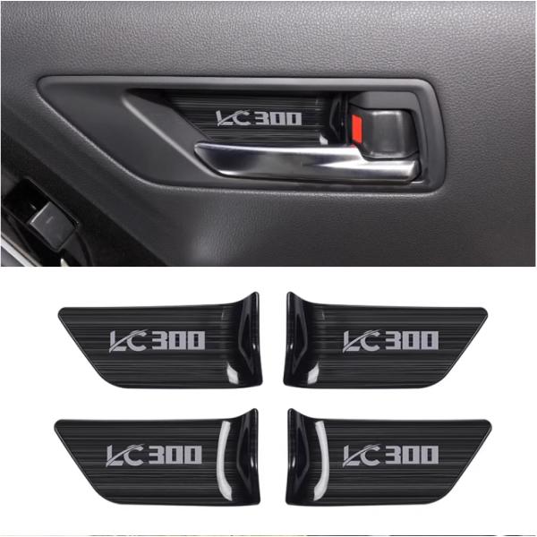 トヨタ ランドクルーザー 300系 LC300 専用インナーハンドルカバー4枚フルセット　ステンレス...