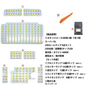 ハイエース200系 9型 用 LED ルームラ...の詳細画像1