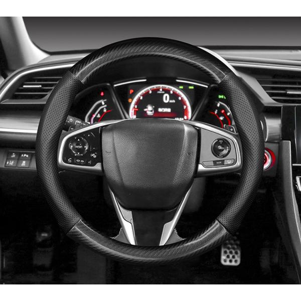 高級感あり！クラウン200系専用設計ハンドルカバーカーボン調＋牛革製ステアリングカバー4色選択可能！...
