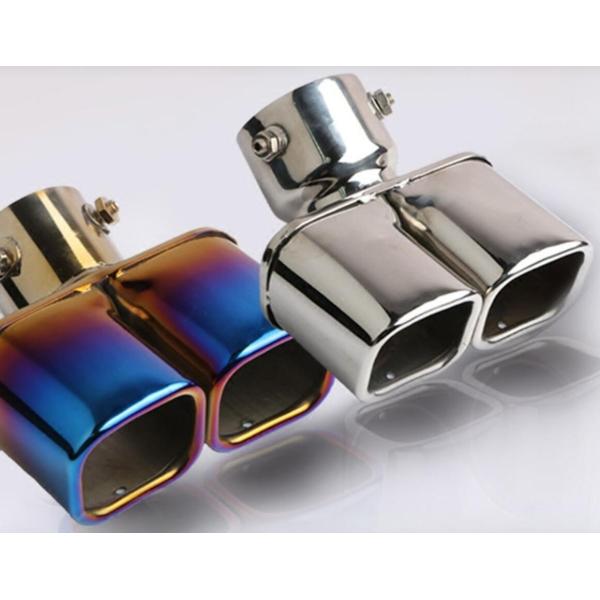 ランドクルザープラド150系前期専用マフラーカッター 2本出しステンレス製！3色選択可！純正エアロ対...