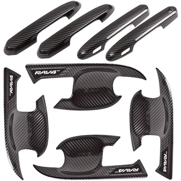 トヨタ RAV4 50系 専用ドアハンドルカバーRAV4ドアノブカバー ガーニッシュドアパネルドアプ...