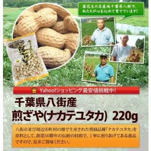 【煎ざや・ナカテユタカ220g】千葉県八街産落花生の詳細画像1