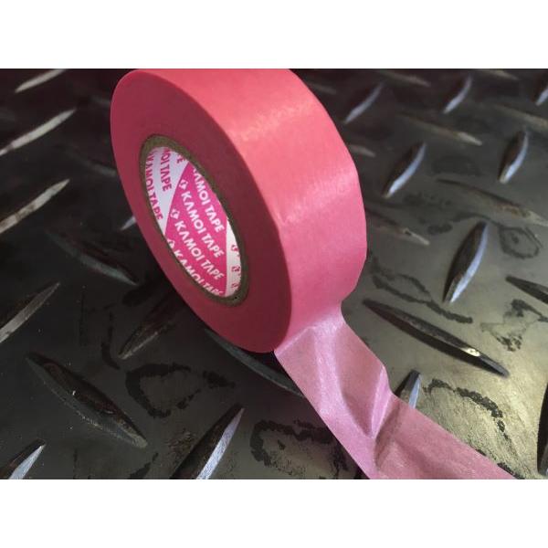 カモ井　BIG BOSS　車両塗装用マスキングテープ　ピンク色　18mmX18m　小箱　70巻入