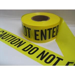 CAUTION DO NOT ENTER　 非粘着タイプ　表示バリケードテープ　3インチX1000フ...