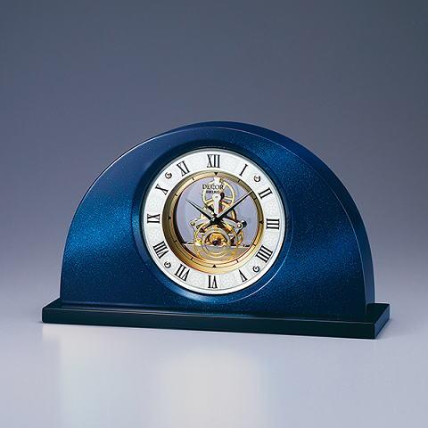 AZ757L　青銀河塗りのセイコーデコール置き時計（スケルトン）　