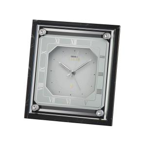 【未使用品】高級　SEIKO セイコー　エンブレム　ＨＷ５６６Ｂ　スワロフスキー SEIKO HW566B セイコーエンブレム電波置き時計 回転飾り付き