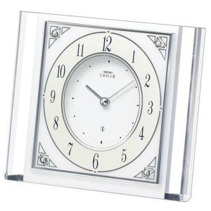 SEIKO HW566B セイコーエンブレム電波置き時計 回転飾り付き : 時計