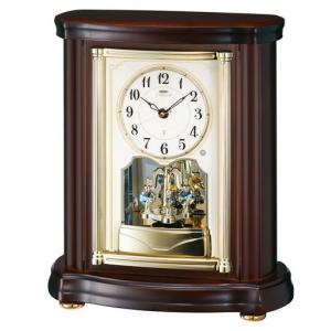 HW575M セイコーエンブレム電波置き時計 アーチ型のオニキスクロック