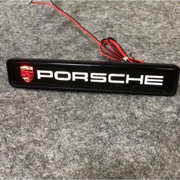 ポルシェ PORSCHE LED エンブレム グリルバッジ 光るエンブレム