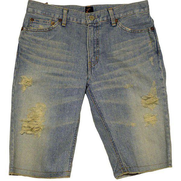 BLUEWAY(ブルーウェイ) ETBOITE(エボワット) ダメージ加工デニムハーフパンツ No....