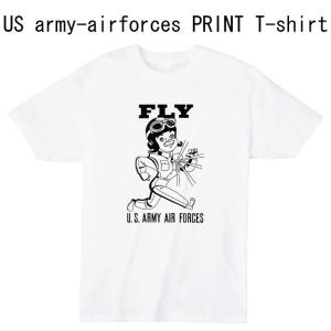 US army-airforces プリントＴシャツ｜ener