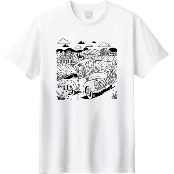 ピックアップトラック Tシャツ 【農場 ファーム】 アメカジ ヴィンテージ / 車好き