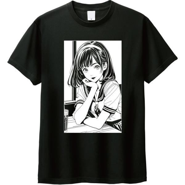 【全5色】80年代風 アニメ イラストTシャツ シティポップ レトロ かわいい エモい 放課後 少女