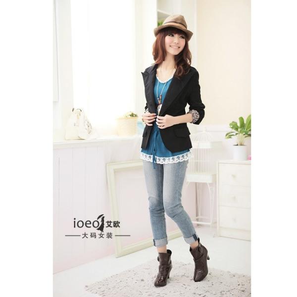 【大きいサイズ】 スタイリッシュテーラードジャケット