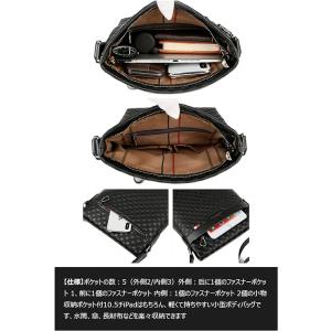 ショルダーバッグ 本革 メンズ ポシェット ワ...の詳細画像2