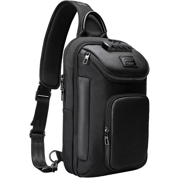 ボディバッグ メンズ ワンショルダーバッグ 肩掛けバッグ 大容量 防水 軽量 iPad収納可能 多機...