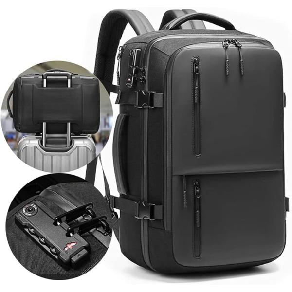 ビジネスリュック 盗難防止 防水 リュックサック メンズ パソコンバッグ 大容量 コンパートメント ...