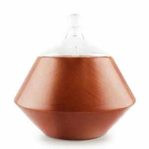 アロマディフューザー　ENERG e's Craft ネブライザー式木目 おしゃれ ヨガ室 ホテル 店舗 人気 タイマー機能 スポイト空瓶1個付き ダークブラウン