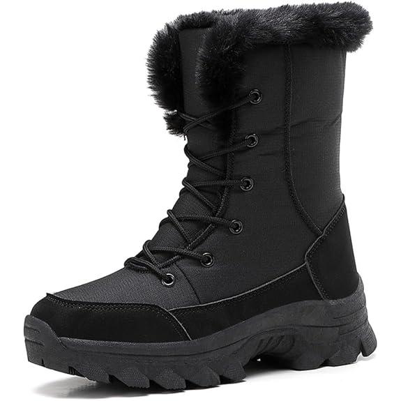 スノーブーツ レディース 防寒靴 トレッキングシューズ スノーシュー ズ ハイキングシュ ーズ ブー...