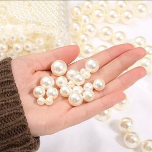 穴なし 球体 コットン風パール 全6サイズ【2.5mm/3mm/4mm/5mm/6mm/8mm