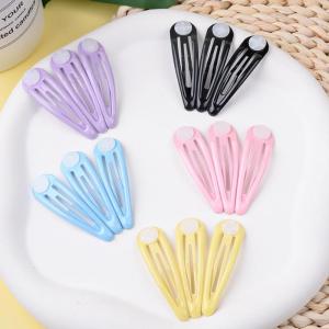 土台付き カラフル ヘアクリップ 前髪クリップ BBヘアクリップ シンプル ヘアアクセサリー 韓国ファッション クロス ストレート かわいい 1個