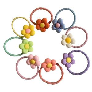 花パーツゴム フラワーヘアゴム キッズヘアゴム ハンドメイド 髪飾り ゴムどめ ヘアアクセサリー