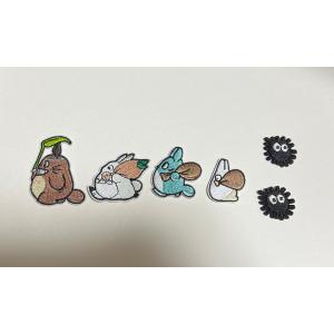 となりのトトロ クロスケ 刺繍 ワッペン 6枚セット かわいい