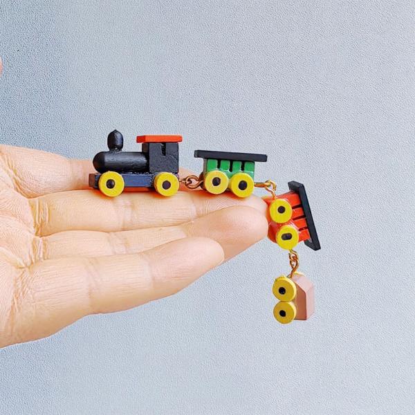 ドールハウス ミニチュア 雑貨 木のおもちゃ ドールハウス キット 電車 列車 材料 和風 1/12