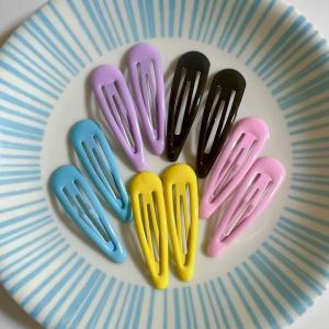 カラフル 前髪クリップ ヘアクリップ BBヘアクリップ シンプル ヘアアクセサリー 韓国ファッション クロス ストレート かわいい 1個