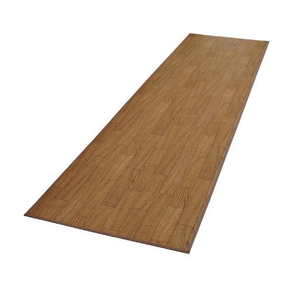 フロアマット 60×200cm 幅広サイズ キッチンマット対応 キズ防止用 日本製 木目調 フローリ...