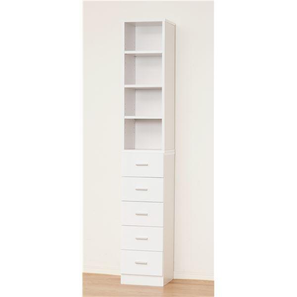 タオルストッカー/ランドリー収納ラック 幅30cm×奥行31cm 〔組立(上部)〕 〔完成品(下部)...