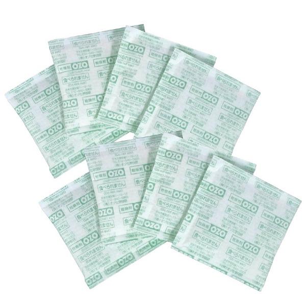 強力 吸湿 乾燥剤 約10×10cm 8個セット 日本製 遅効タイプ 吸湿力 シリカゲルの2倍 OZ...