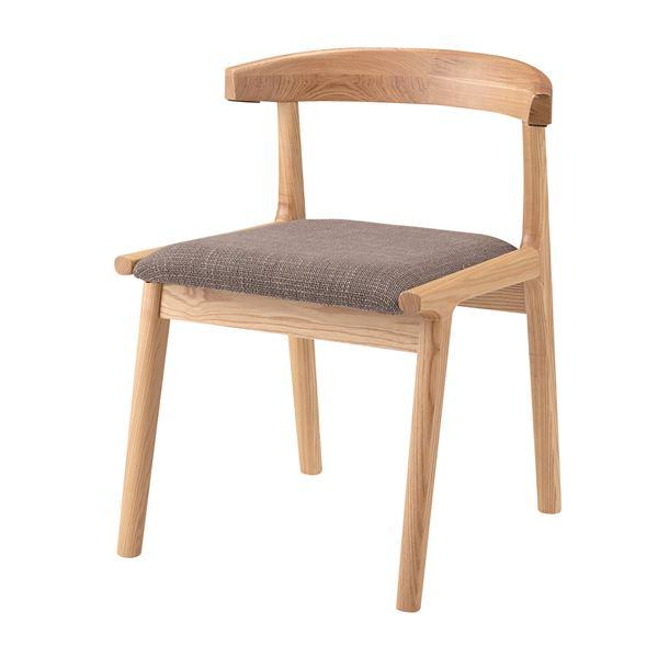 ダイニングチェア パーソナルチェア 幅52cm ブラウン 木製 ヘンリー リビング 在宅ワーク 店舗...