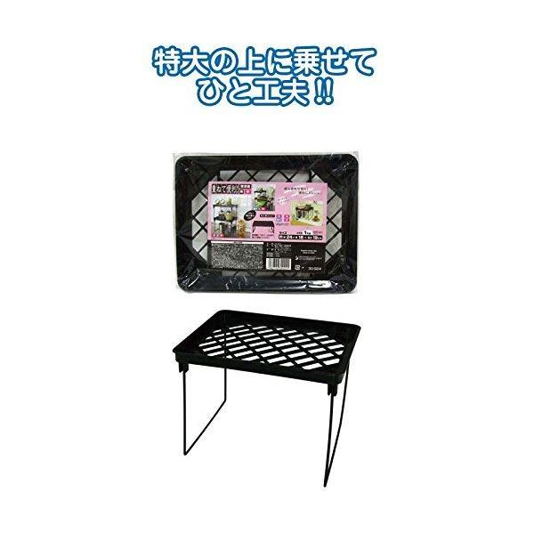 重ねて便利 整理棚黒 中24×18×19cm 〔12個セット〕 30-924【商工会会員店です】