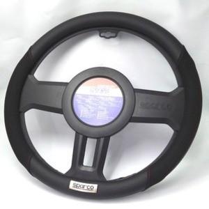 SPARCO-CORSA ステアリングカバー スエード Mサイズ SPC1112BK_J【商工会会員...