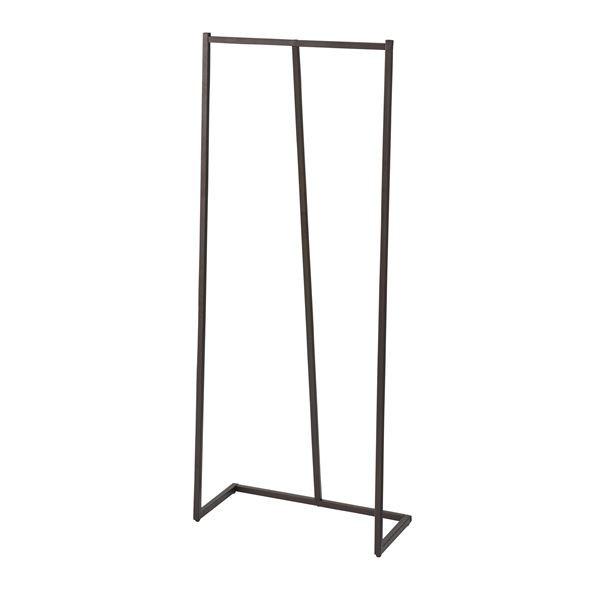 ハンガーラック 衣類収納 幅60cm ブラック スチール製 リビング ベッドルーム 寝室 インテリア...