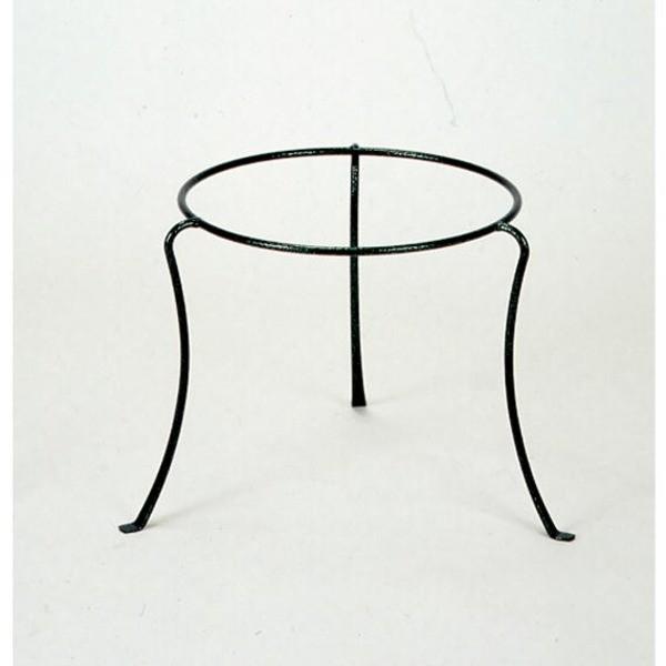 フラワースタンド/花台 〔リング内径30cm×高さ30cm〕 脚底保護ゴム付 防サビ加工 スチールワ...