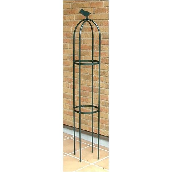 フラワースタンド/花台 〔直径25cm×高さ120cm〕 脚4本付 防サビ加工 スチールパイプ製 日...