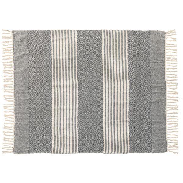 ブランケット ひざ掛け 幅130×奥行170cm TTZ-519B 長方形 インド製 コットン 綿 ...